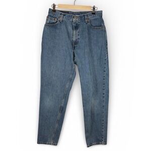Levis 550 Womens Relaxed Fit Tapered Leg Jeans Medium Wash Blue Vintage 10 MIS S